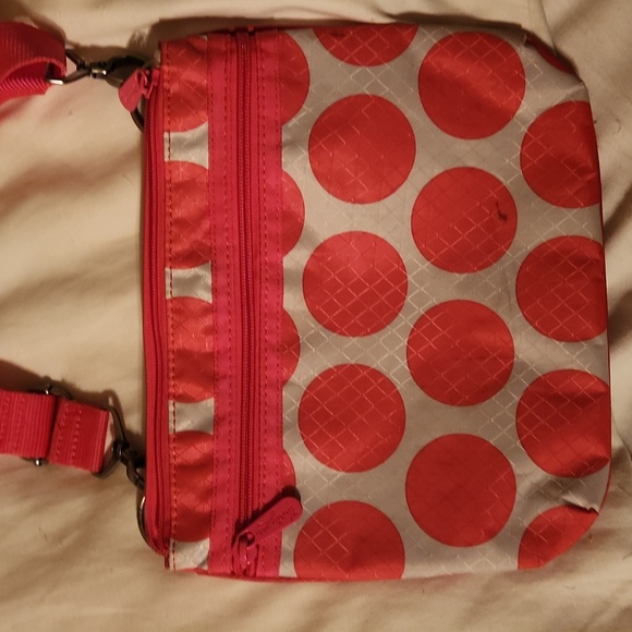 Thirty-One Pink polka Dotted small Purse/Bag - Picture 4 of 5